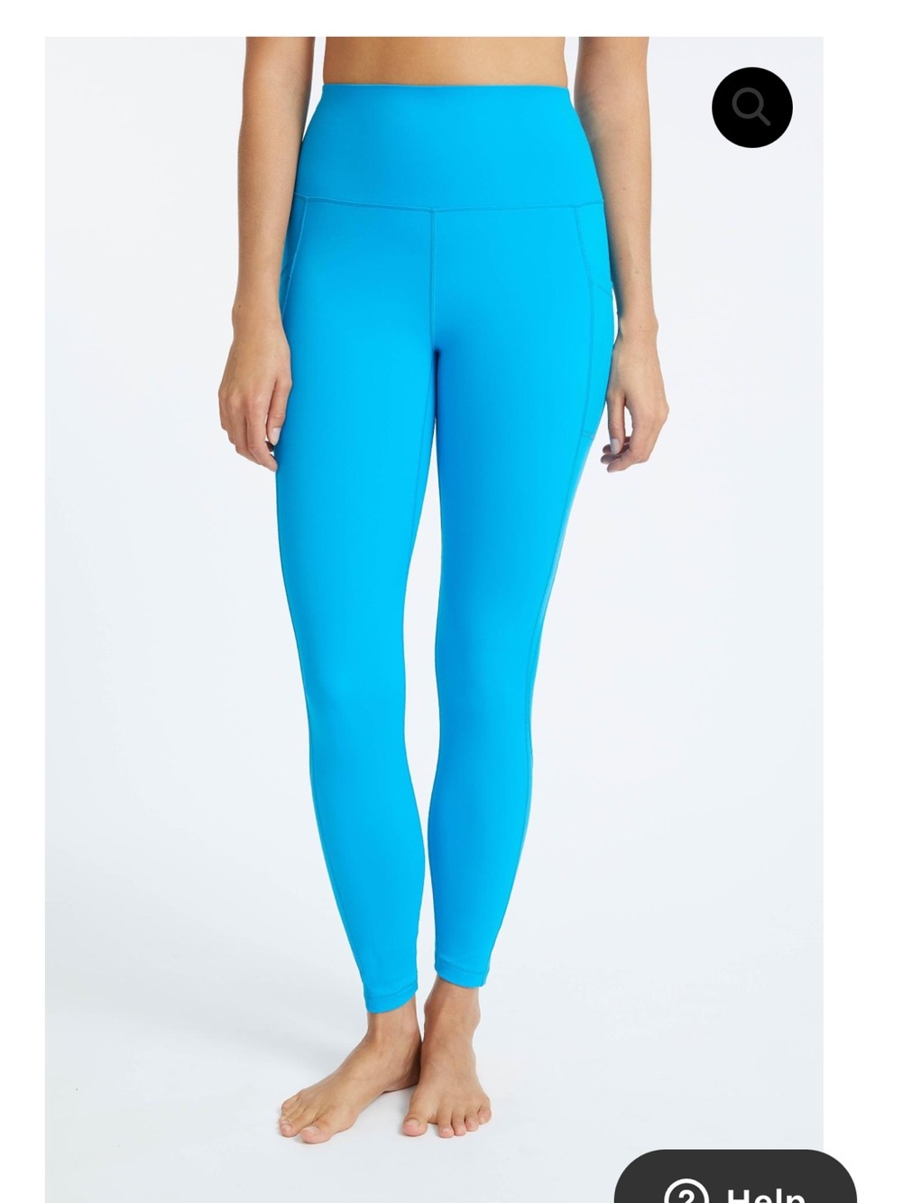 Bright Blue High-Waist Women's YogaWorks Leggings